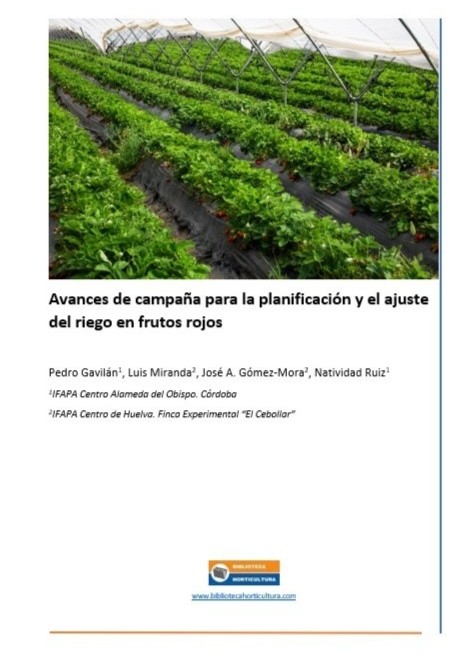 Avances de campaña para la planificación y el ajuste del riego en frutos rojos